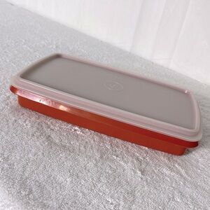 Vintage Tupperware Paprika Deli Meat Cheese Keeper With Lid